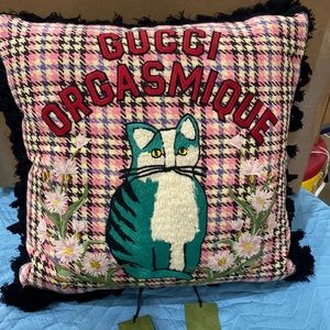 Gucci throw pillow
